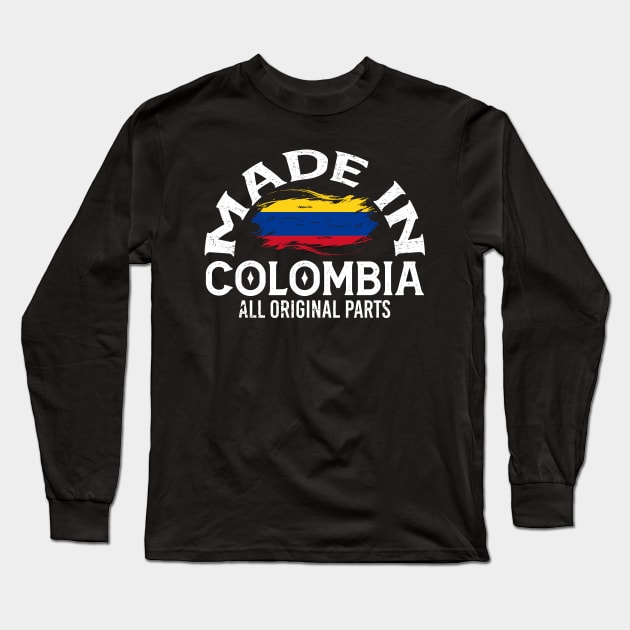Born in Colombia Long Sleeve T-Shirt by JayD World